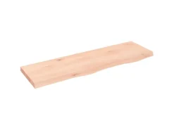 vidaXL Waschtischplatte 100x30x4 cm Massivholz Unbehandelt