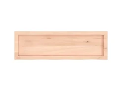 vidaXL Waschtischplatte 100x30x4 cm Massivholz Unbehandelt