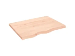 vidaXL Waschtischplatte 80x60x4 cm Massivholz Unbehandelt