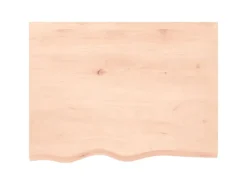 vidaXL Waschtischplatte 80x60x4 cm Massivholz Unbehandelt