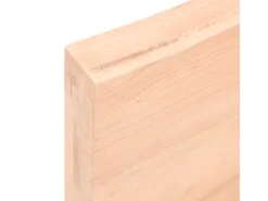 vidaXL Waschtischplatte 100x60x6 cm Massivholz Unbehandelt
