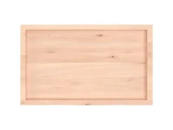 vidaXL Waschtischplatte 100x60x6 cm Massivholz Unbehandelt