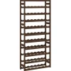 vidaXL Weinregal für 77 Flaschen Braun Massivholz Kiefer