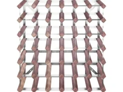 vidaXL Weinregal für 42 Flaschen Braun Massivholz Kiefer 61 x 22,5 x 61 cm