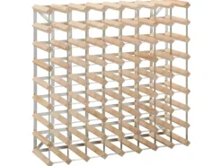 vidaXL Weinregal für 72 Flaschen Massivholz Kiefer