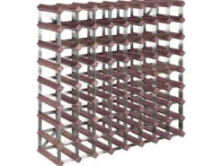 vidaXL Weinregal für 72 Flaschen Braun Massivholz Kiefer