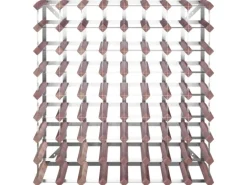 vidaXL Weinregal für 72 Flaschen Braun Massivholz Kiefer