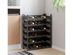vidaXL Weinregal für 36 Flaschen PP Stapelbar