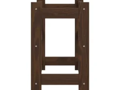 vidaXL Weinregal für 12 Flaschen Braun Massivholz Kiefer 43 x 25 x 38 cm