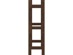 vidaXL Weinregal für 30 Flaschen Braun Massivholz Kiefer