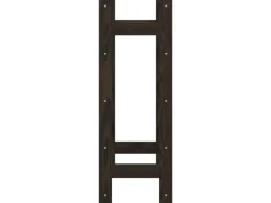 vidaXL Weinregal für 20 Flaschen Schwarz Massivholz Kiefer 43 x 25 x 70 cm