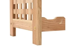 vidaXL Weinregal für 25 Flaschen Nussbaumholz Massiv 63x25x73 cm
