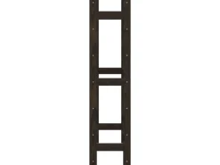 vidaXL Weinregal für 42 Flaschen Schwarz Massivholz Kiefer 62,5 x 25 x 102 cm