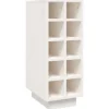 vidaXL Weinregal Weiß 23x34x61 cm Massivholz Kiefer