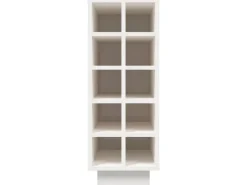vidaXL Weinregal Weiß 23x34x61 cm Massivholz Kiefer