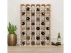 vidaXL Weinregal 70x33x94 cm Massivholz Kiefer