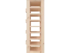 vidaXL Weinregal 70x33x94 cm Massivholz Kiefer