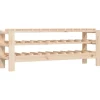 vidaXL Weinregal 109,5x30x42 cm Massivholz Kiefer