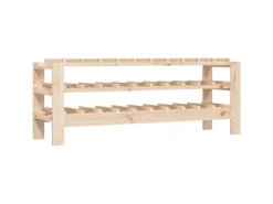 vidaXL Weinregal 109,5x30x42 cm Massivholz Kiefer