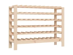 vidaXL Weinregal 109,5x30x82 cm Massivholz Kiefer