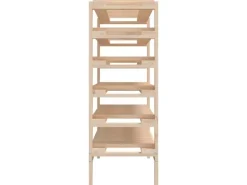 vidaXL Weinregal 109,5x30x82 cm Massivholz Kiefer