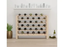 vidaXL Weinregal 109,5x30x82 cm Massivholz Kiefer