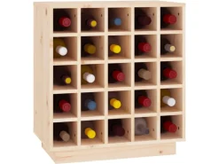 vidaXL Weinregal 55,5x34x61 cm Massivholz Kiefer