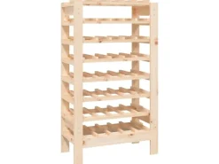 vidaXL Weinregal 61,5x30x107,5 cm Massivholz Kiefer