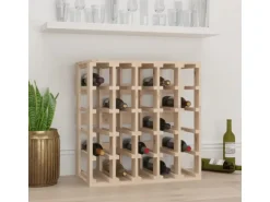 vidaXL Weinregal 58,5x33x60,5 cm Massivholz Kiefer