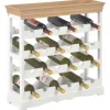 vidaXL Weinschrank Weiß 70 x 22,5 x 70,5 cm MDF