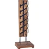 vidaXL Weinständer für 6 Flaschen 35x35x100 cm Massivholz Teak
