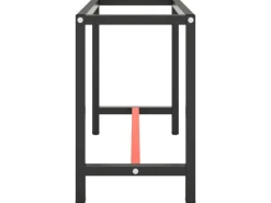 vidaXL Werkbankgestell MattSchwarz und MattRot 110x50x79 cm Metall