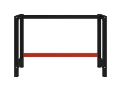 vidaXL Werkbankgestell Metall 120x57x79 cm Schwarz und Rot
