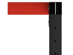 vidaXL Werkbankgestell Metall 120x57x79 cm Schwarz und Rot