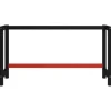 vidaXL Werkbankgestell Metall 150x57x79 cm Schwarz und Rot