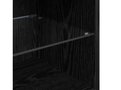 vidaXL Wohnwand mit LED 8-Tlg Schwarz Eichen-Optik 3402922