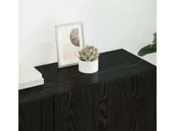 vidaXL Wohnwand 5-Tlg Schwarz Eichen-Optik Holzwerkstoff 3402778