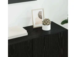 vidaXL Wohnwand 5-Tlg Schwarz Eichen-Optik Holzwerkstoff 3402772