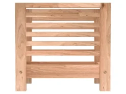 vidaXL Zeitschriftenständer 40x26,5x38,5 cm Massivholz Nussbaum