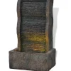 vidaXL Zimmerbrunnen mit LED-Licht Polyresin 28,5 x 20,5 x 49,5 cm