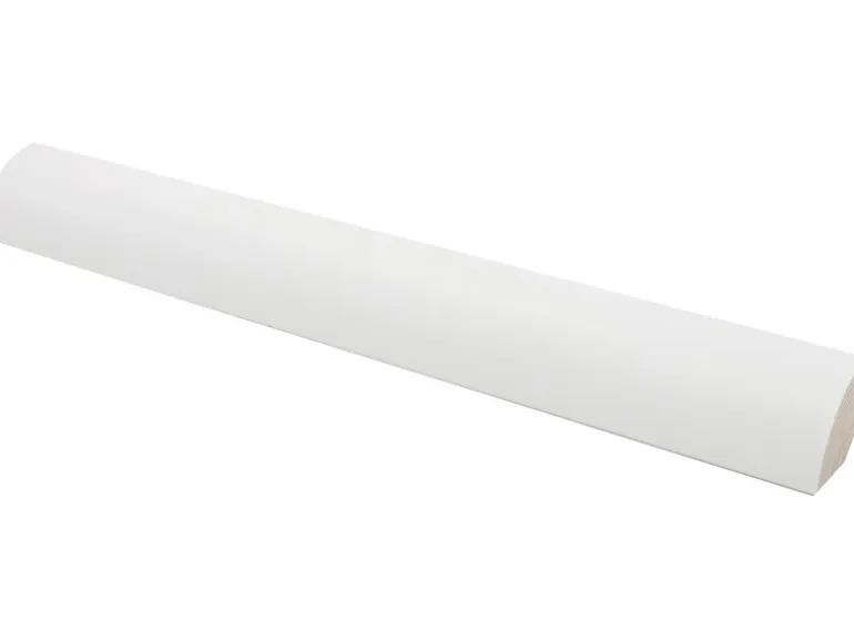 Viertelstab 22 mm x 22 mm Weiß Lackiert