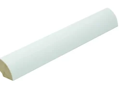 Viertelstab 22 mm x 22 mm Weiß Lackiert