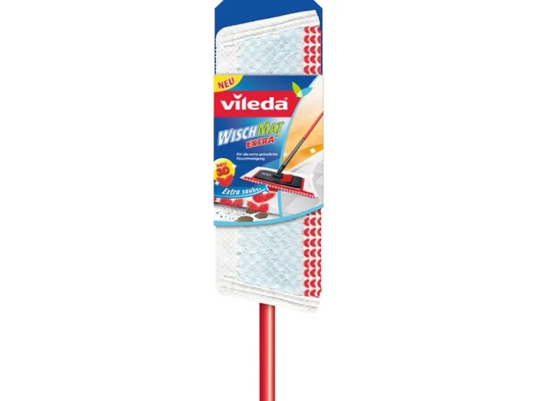 Vileda Flachwischer Wischmat Extra mit Teleskopstiel