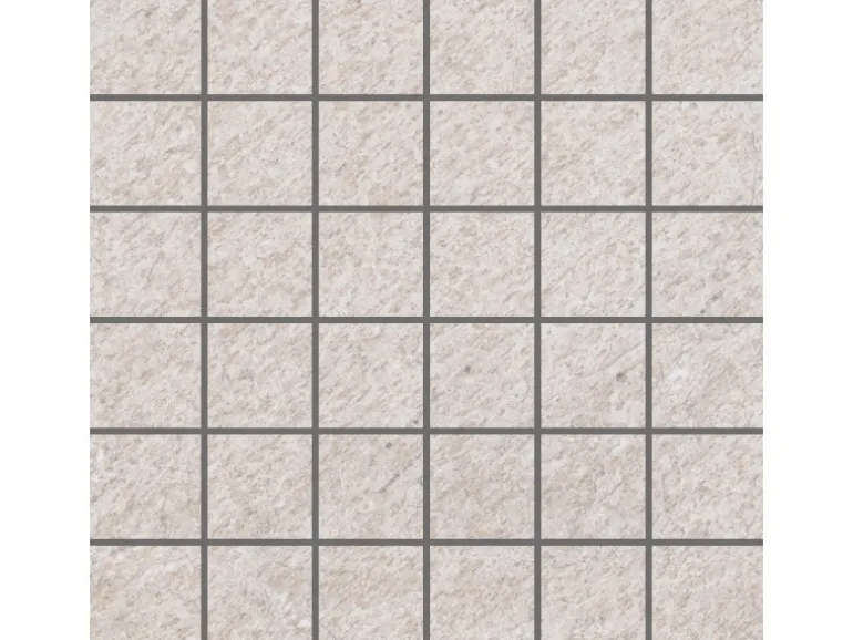 Vitra Mosaikfliese Olympus Feinsteinzeug Weiß 30 cm x 30 cm