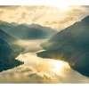 Vlies Fototapete Gold Mountains 400x250 cm