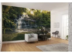 Vlies Fototapete Golden Falls 450x280 cm