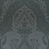 Vliestapete Barock Ornament Glänzend Glatt Schwarz Dunkelgrau FSC®