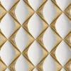 Vliestapete 3D Design Glänzend Leicht Strukturiert Gold Weiß FSC®