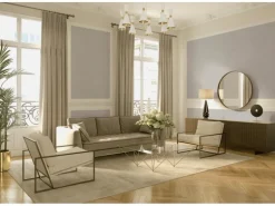 Vliestapete Mustertapete Beige Metallic FSC®