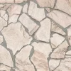 Vliestapete Steinmaueroptik Woodn Stone Beige-Braun FSC®